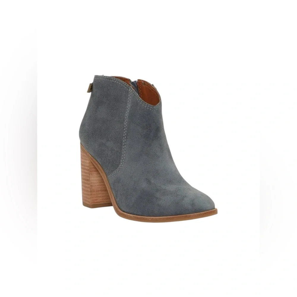 🆕 LUCKY BRAND | PELLYON HEELED BOOTIE | OPEN GREY | SIZE: 8